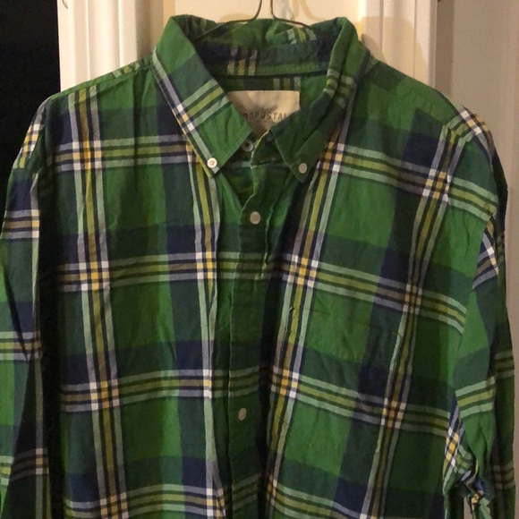 Aeropostale Other - AEROPOSTALE 🌲 GREEN COTTON PLAID SHIRT Men’s XL